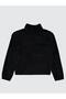 Civil Girl's Velsoft Velvet Garnished Cardigan |   Velsoft Long Sleeve |   School Nursery and Daily Use - Black - 2
