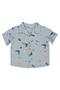 Octopus Sailing Printed Shirt for 2-5 Years Old - Blue 4-5 Years Old