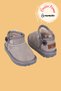 Kodiaq Unisex Children's Baby Boots Orthopedic Non-Slip Sole Fur Inside Suede Winter Snow Boots Gray