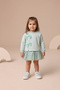 Seasonal Long Sleeve 100% Cotton Lined Baby Girl Tulle Dress
