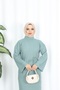 Spanish Knitted Strick Dress with Belt - 3