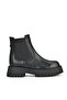 , Women's Genuine Leather Boots 15319Z66453 Black - 4