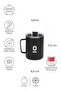 Stainless Steel Black Metal Mug 360 ml Vacuum Insulated with Lid No:91