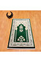 Traditional Motif Wool Prayer Rug Dark Green - 3