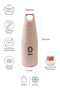 Stainless Steel Pink Bottle Thermos 550 ml No:66
