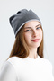 Silkworm Life %100 Pure Silk Lined Beret Hair-Friendly Handmade Natural Bursa Silk Stylish Women's Beret - Gray - 3