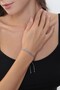 Zircon Stone Adjustable Baguette Bracelet - Silver Color - (with Surprise Gift) - 3