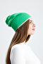 Silkworm Life %100 Pure Silk Lined Beret Hair-Friendly Handmade Natural Bursa Silk Stylish Women's Beret - Green - 7