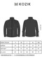 Men's Black-Khaki 2-Pack Standard Mock Neck 100% Cotton Cold-Proof 3-Pocket Men's Fleece - 6