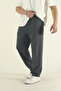 Men's Dark Smoked Baggy Oversize Wide Leg Sweatpants - 4