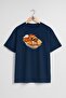 Oversize Bun Croissant Breakfast Croissant Chest Design Unisex T-Shirt