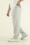 Men's Gray Baggy Oversize Wide Leg Sweatpants - 5