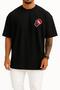 Oversize Mma Boxing Gloves Pocket and Back Design Unisex T-Shirt