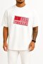 Oversize United States Rubber Stamp Drawing Chest Design Unisex T-Shirt