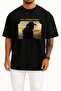 Oversize Yellowstone Foreign Series Chest Design Unisex T-Shirt