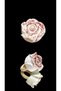 Napkin Buckle with Roses Special Day, Valentine's Day Concept Handmade Concrete Napkin Holder (6 Pieces) - 2