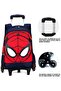Red Spider Style Rolling School Bag - 2