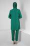 STONE DETAILED WAIST RUBBERED DOUBLE PANT SUIT 43910 - 3