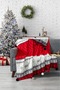 Deer Pompom Knitted Tv Blanket – Double-Sided Blanket – 130X170 cm – Navy Blue - 2
