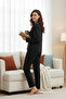 Buttoned Pajama Set - 3