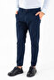 Men's 100% Cotton Slim Fit Chino Trousers Navy Blue - 4200 - 6