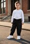 Boy's 100% Cotton Black Jean Trousers - 4
