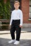 Boy's 100% Cotton Black Jean Trousers - 3