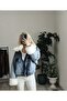 Blue Denim Jacket with Fur-Trimmed Collar, Interior and Sleeves - 2