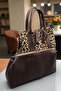Women's Suede Handbag and Crossbody Bag. Shoulder Bag with Puppy. - 5