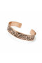 Copper Bracelet with Laser Motif and Protection Prayer, U6150