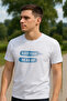 Men's Crew Neck Text Print Short Sleeve White T-Shirt