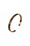 Tree Bark Patterned Copper Bracelet - 7