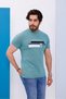 Men's Green Crew Neck Printed T-Shirt - 170 - 7