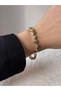 Gold Color Vip Series Triangle Stone Steel Bracelet – Women - 7