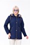 Hooded Transitional Coat - Large Size Cotton Plaid Pack of Quilted Coats - 7