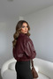 Leather Bomber Leather Jacket - 5