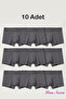 Füme Soft Likralı Boxer 10'lu
