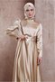 BELTED SATIN DRESS 43944