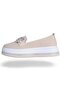Abboud 2157 cream women's flat shoes - 3