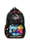Boy's Gamer Black Orthopedic Backpack with Back Support for Primary School 3-Piece Bag Set Foiled Lunch and Pen Holder 531 - 2