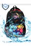 Boy's Gamer Black Orthopedic Backpack with Back Support for Primary School 3-Piece Bag Set Foiled Lunch and Pen Holder 531 - 4