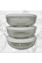 Feyzade Tokyo Storage Container Set 3 Pieces 2600Cc White with Lid (Tok-295) - 4