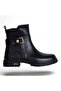 M-457 Black Leather Winter Women's Boots Shoes - 2