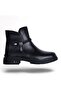 M-455 Black Suede Winter Women's Boots Shoes - 2