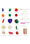 19pcs Kitchen Food Set, Fruit And Vegetable Cutting And Shredding Children's Simulated Toys - 3