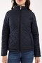 Women's Quilted Seasonal Coat – Lightly Padded, High Collar, Fit Silhouette 8787 - 6