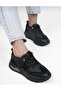 25K305-5 Women's Air High Sole Stone Leather Sneaker Sports Shoes - 6