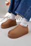 Women's Guaranteed Fur-Lined Lightweight High-Sole Mini Sabo House Slippers Mink - 7