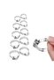 Stainless Steel Pipe Metal Clamp Adjustable Clip 10 Pcs Adjusted Hose Clamp Set of 10