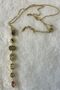 Melik 9215 7763 Seven Elements Gold Color and Colorful Stone Steel Y Necklace - 2